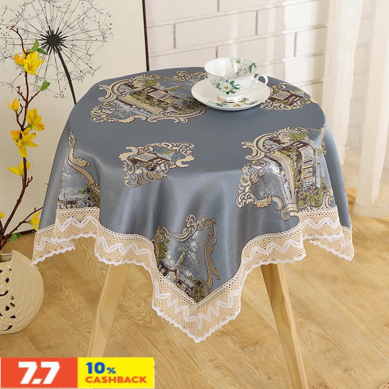 European High End Table Cloth Fabric, Round End Table Tablecloth
