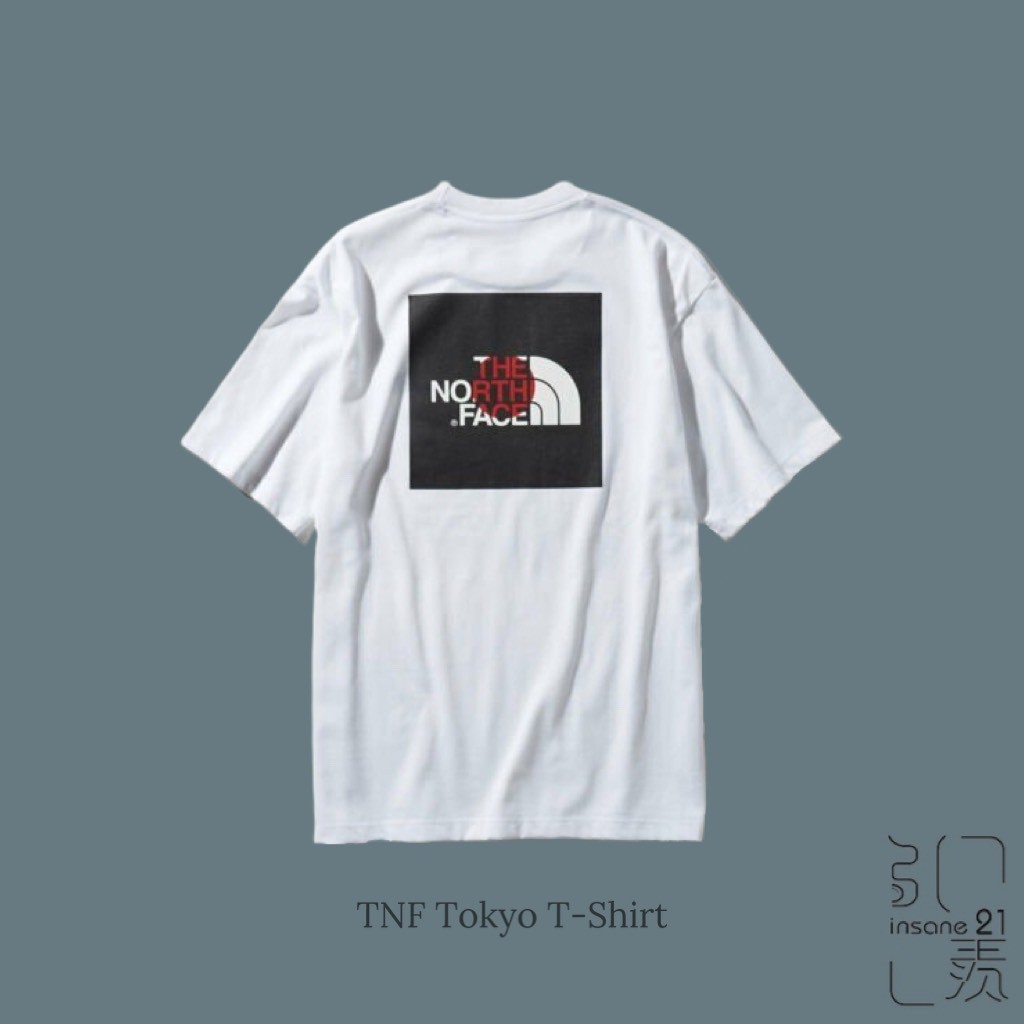 The North Face Japan Flag Limited North Face Short Tee Unisex Black White Shopee Malaysia