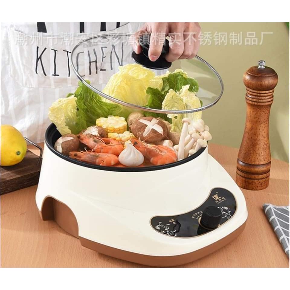 Multifunctional Non-stick Electric Skillet 20cm 多功能不粘电煮锅20cm