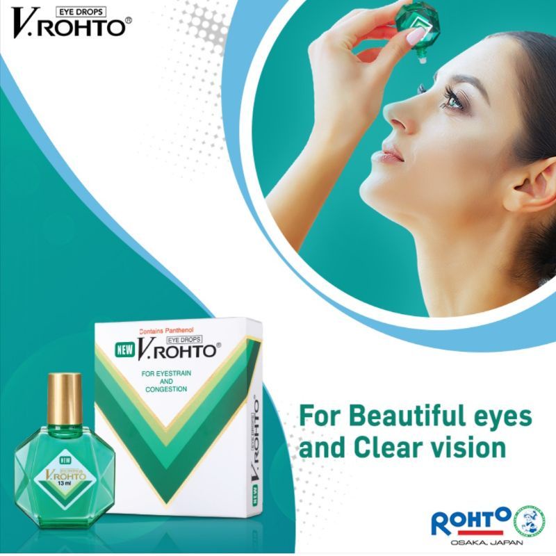 V.ROHTO For Beautiful Eyes & Clear Vision.Eye Drop Shopee Malaysia