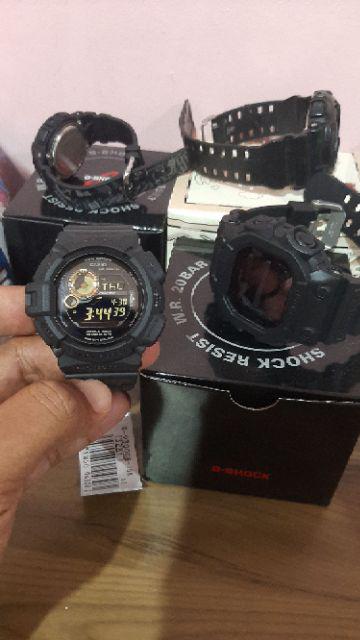 Casio G Shock Mudman G 9300gb 1 Black Gold Solar Shopee Malaysia 1997