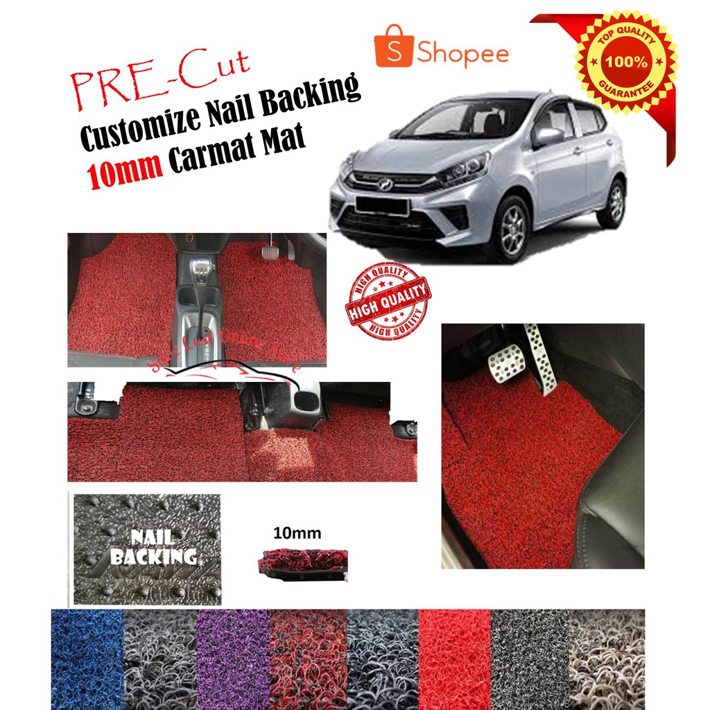 Perodua Axia 2014 ~ 2020 Customized Car Coil Floor Mat 