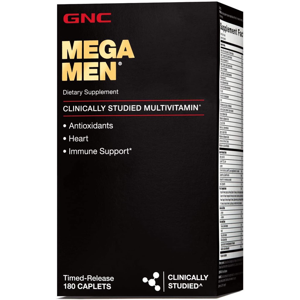 ⁑ᴘʀᴇ-ᴏʀᴅᴇʀ⁑ GNC Mega Men Multivitamin For Men, 180 Caplets ...