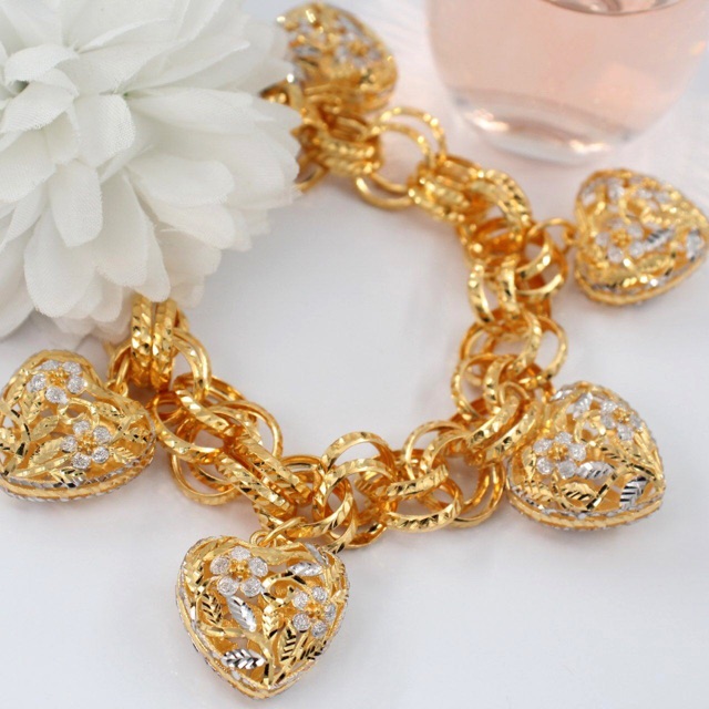 Rantai Tangan Love Kendi 58 44g 20cm 1 2cm Emas 916 Tulen Shopee Malaysia