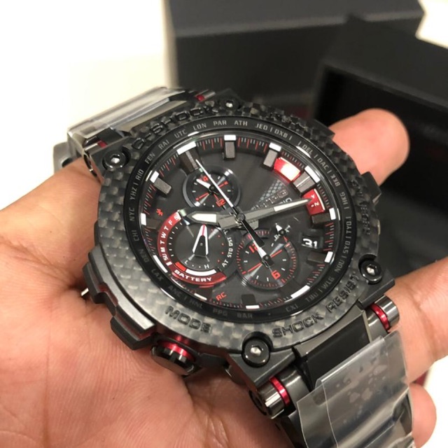 Casio G Shock Bluetooth Carbon Fiber Bezel Composite Band Mtg