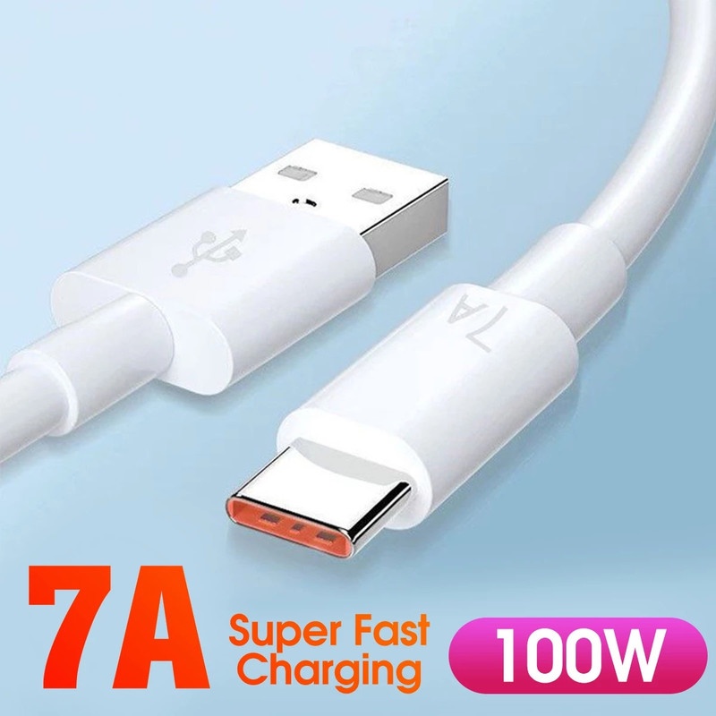 7A 100W Super Fast Charging Cable/ TypeC USB Quick Data Transfer Cord