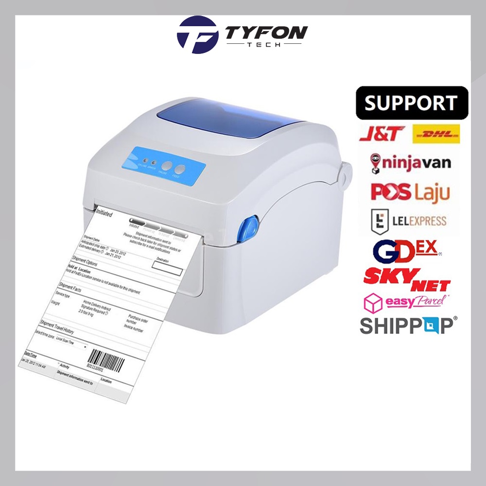 GPrinter GP1324D Thermal Printer Barcode Label Consignment Note Sticker