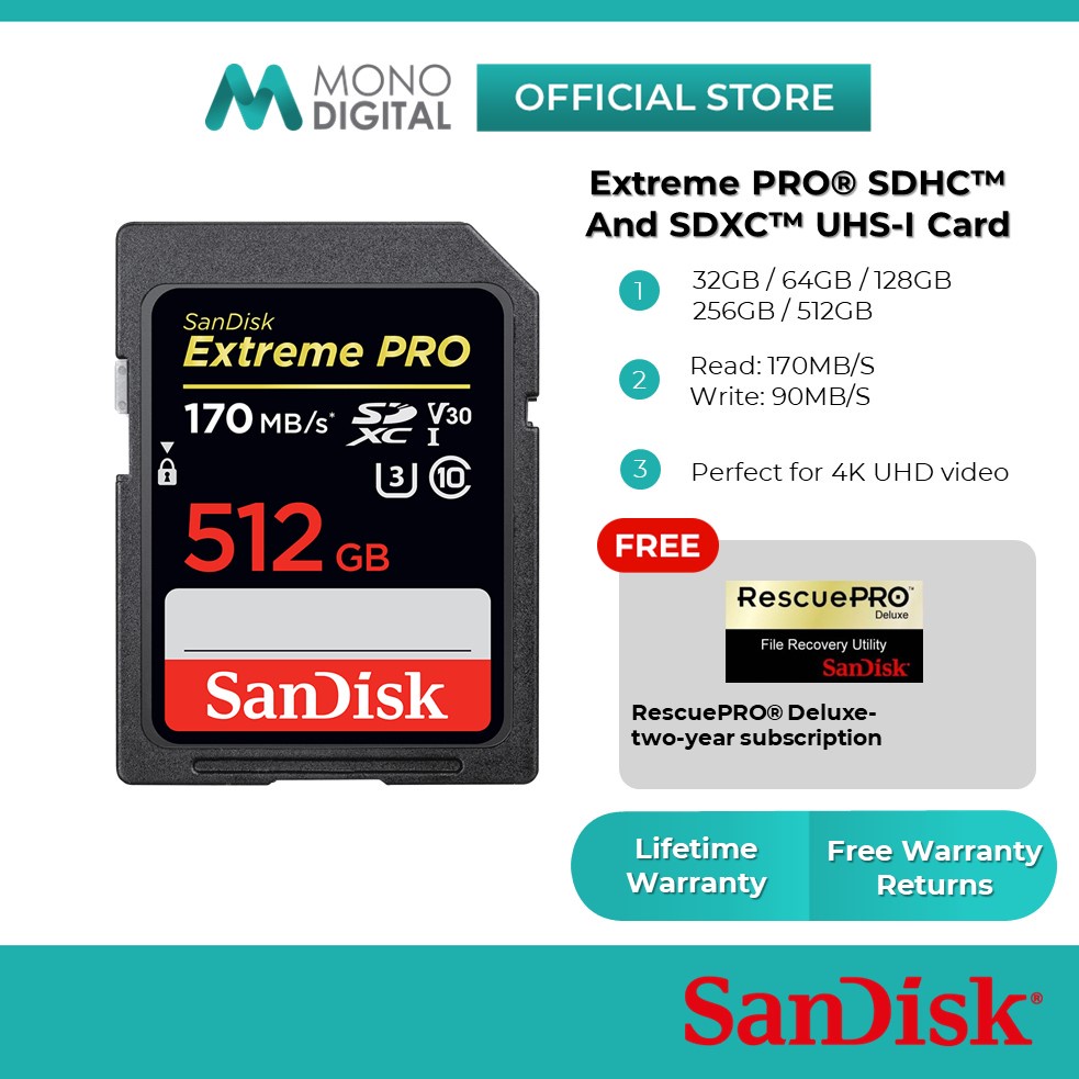 sandisk-extreme-pro-256gb-512gb-sd-card-u3-4k-memory-card-class-10