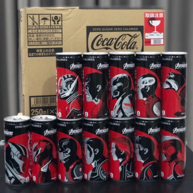 [Ready Stock]Coca-Cola No Sugar X Marvel Avengers Endgame- 12 Designs ...