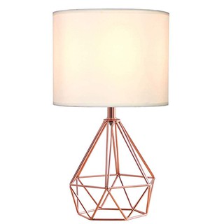 small rose gold lamp