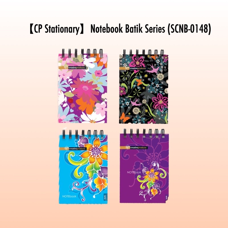 【CP Stationary】Notebook A7 45’s Batik Series (SCNB-0148)