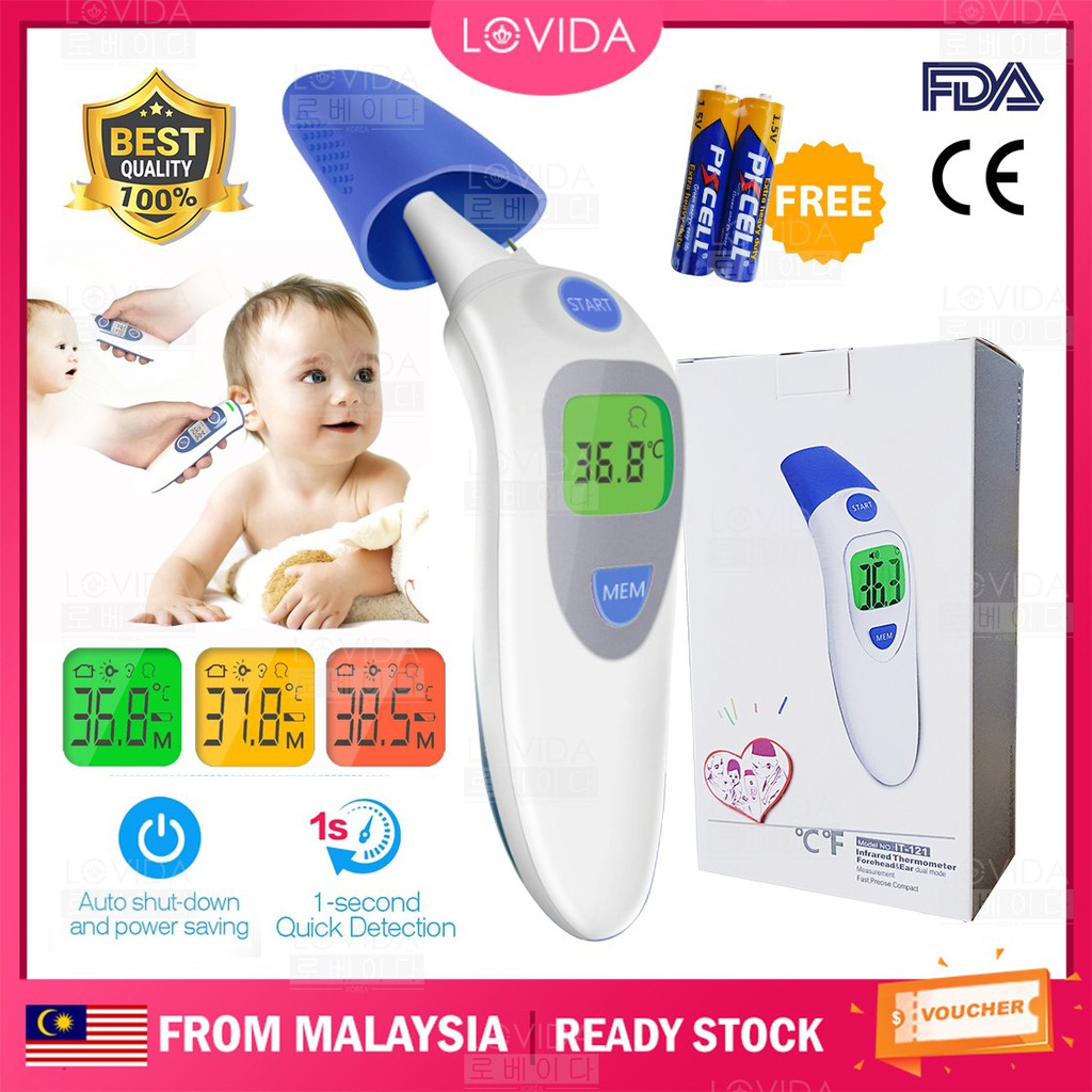 forehead fever thermometer reading