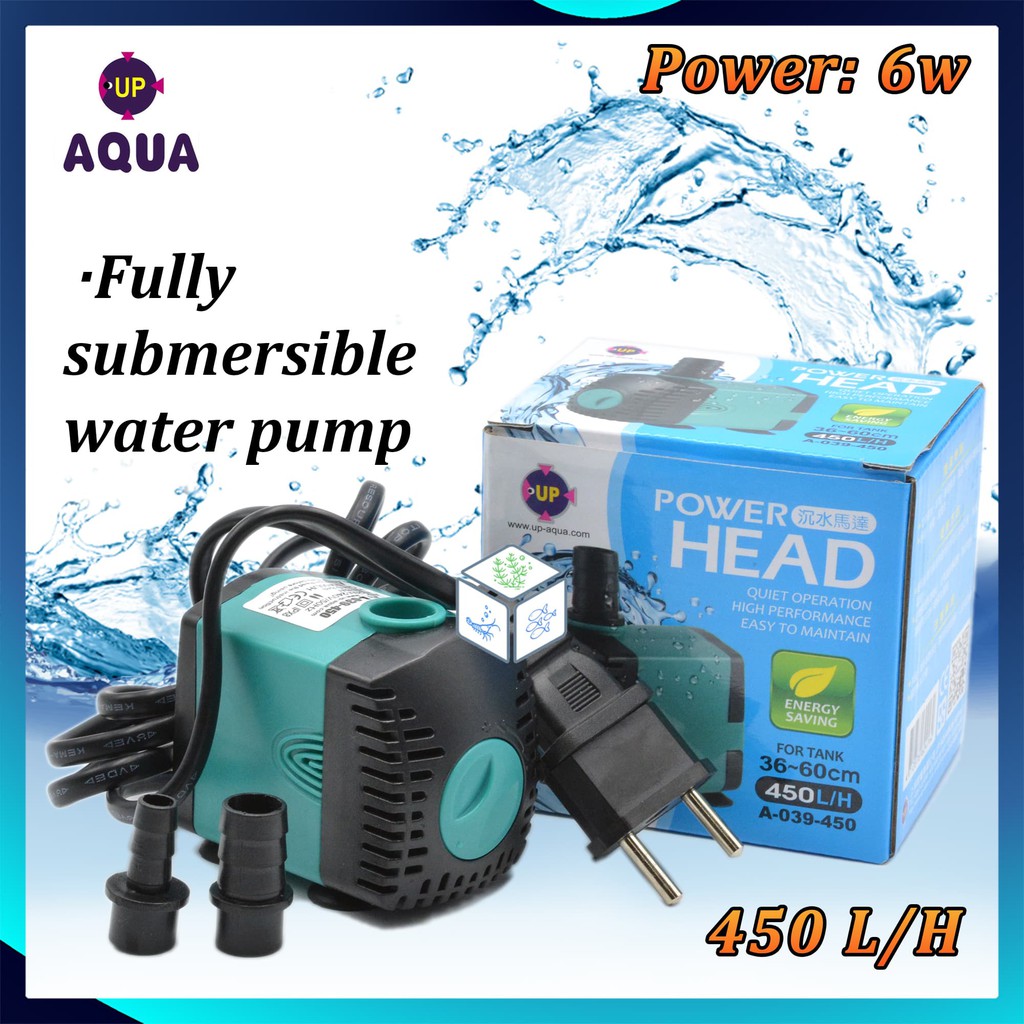 Up Aqua Aquarium Filter Power Head Water Pump 450l/h Shopee Malaysia