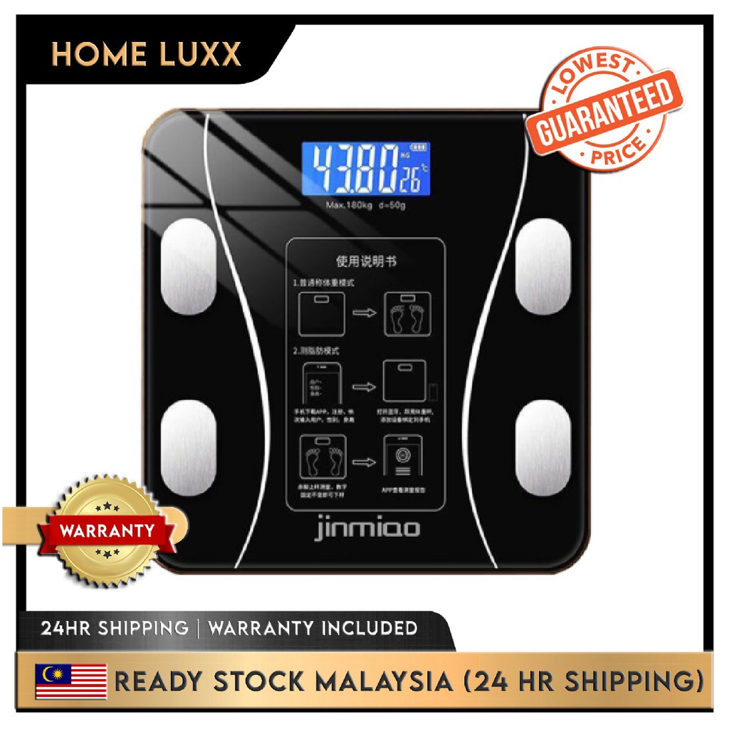 Ready Stock Weight Scale Digital Lcd Body Composition Smart Weighing Scale Bodyfat 79 In 1 Intelligent Penimbang Skala