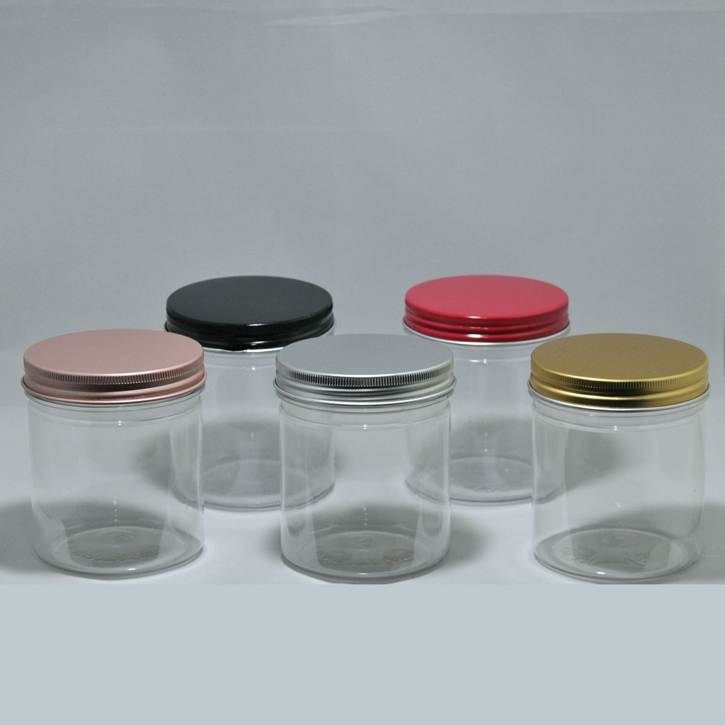 300ml Biscuit Container/cracker barrel with colour lid/Food plastic