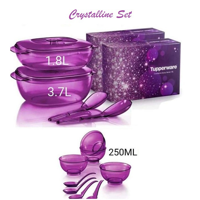 Tupperware  - Crystalline Serving Royal Purple