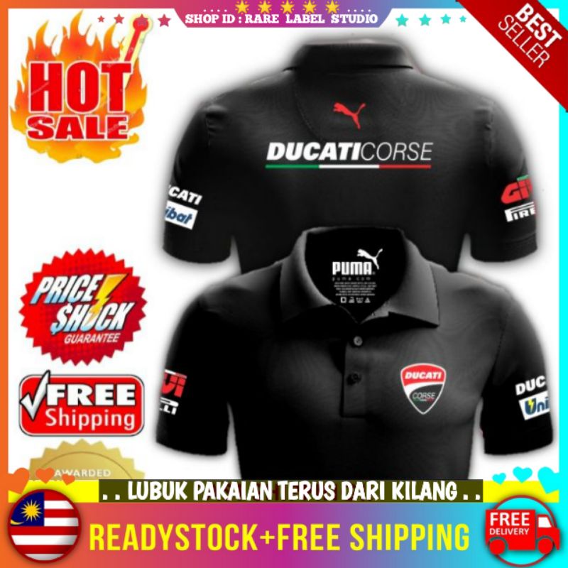 Hot Item Tshirt Ducati Corse 2022 Racing Team Mens Motogp Tshirt Baju Superbike motorcycle accessories phone holder t