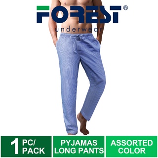 (1 Pc) Forest Pyjamas 100% Cotton Pyjamas Long Pants Seluar Tidur Sleepwear Assorted Colours - FPD004WB
