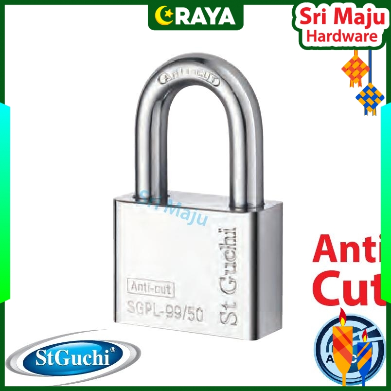 Maju St Guchi Sgpl 99 1 S Anti Cut Security Pad Lock Padlock 50mm Sirim Mangga Pintu Kualiti Pl 99 Pl99 Shopee Malaysia