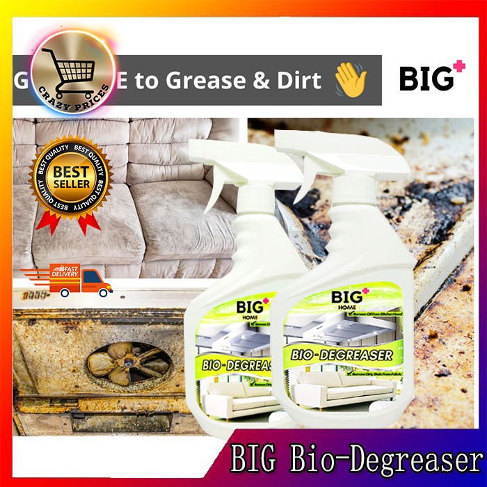 BIG Bio Degreaser 500ml Oven Stove Kitchen Cleaner Spray Kitchen Hood