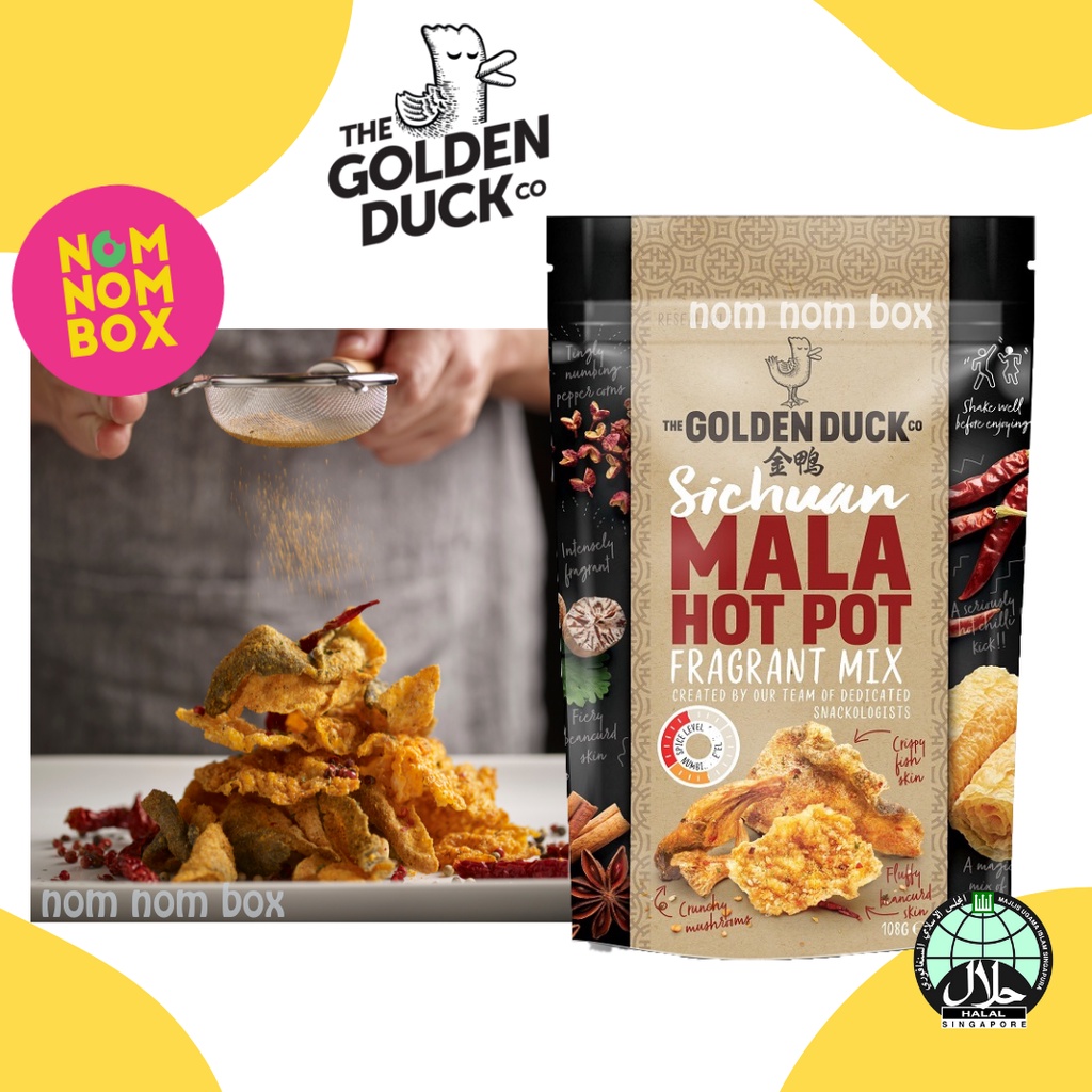 [HALAL] 1x Golden Duck Mala Hot Pot Fragrant Mix Mala Fish Skin