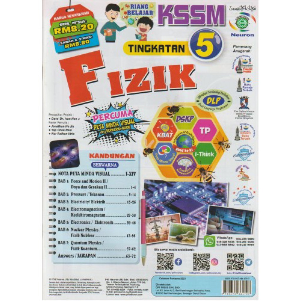 Neuron Riang Belajar Kssm Tingkatan 5 2021 Dlp Bahasa Melayu Matematik Tambahan Kimia English Form 5 Shopee Malaysia