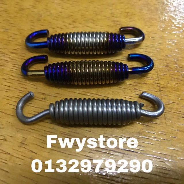 Titanium Stainless Exhaust Pipe Spring For Motorcycle Ready Stock Form Malaysia