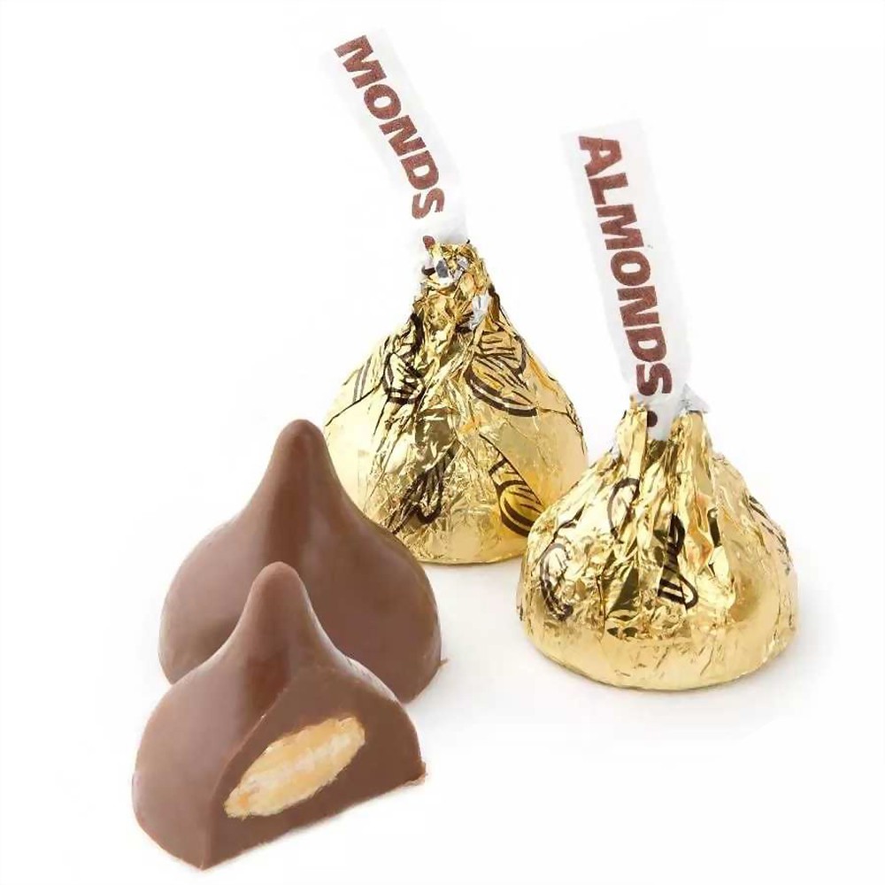 [2PCS] Hersheys Kisses Extra Creamy Milk Chocolate with Almonds [2PCS]