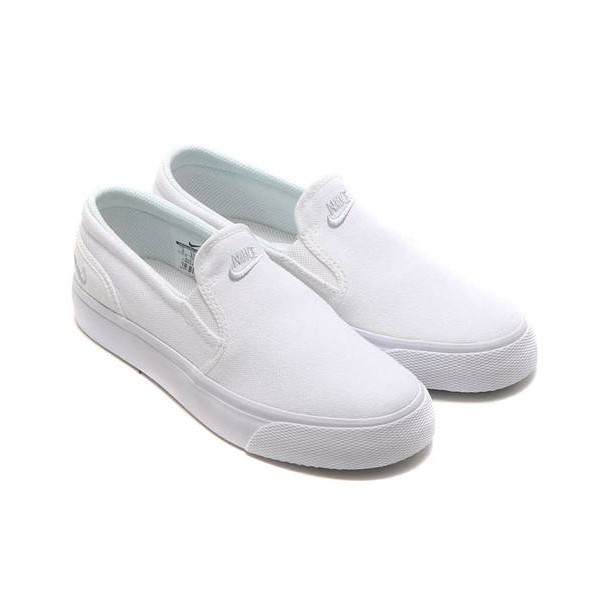 white nike slip on sneakers