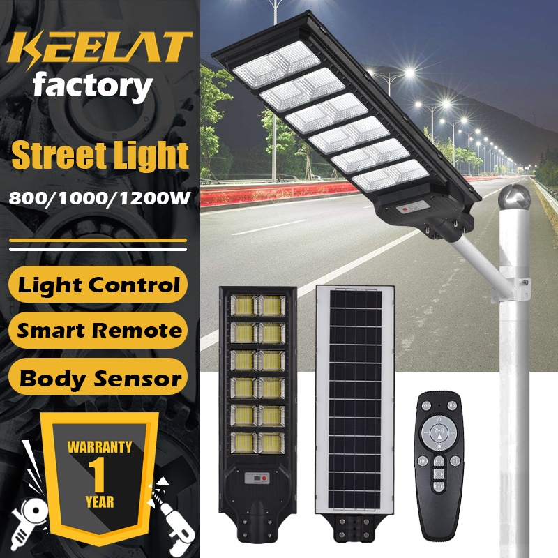 keelat Solar Light Outdoor Lighting Garden Radar PIR Motion Sensor ...