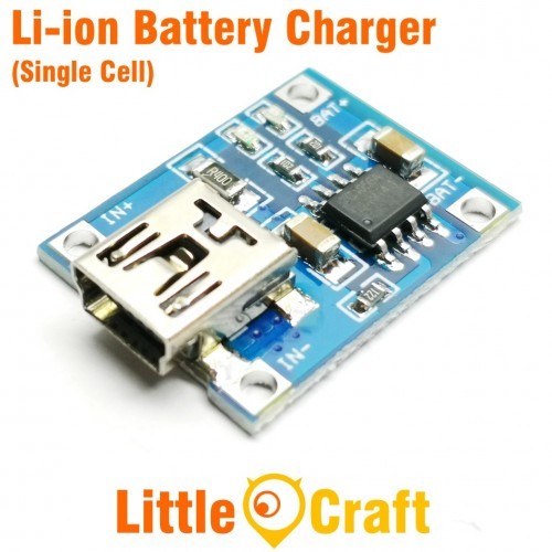 TP4056 Single Cell 1A Li-ION Battery Charger Module - Mini USB | Shopee ...