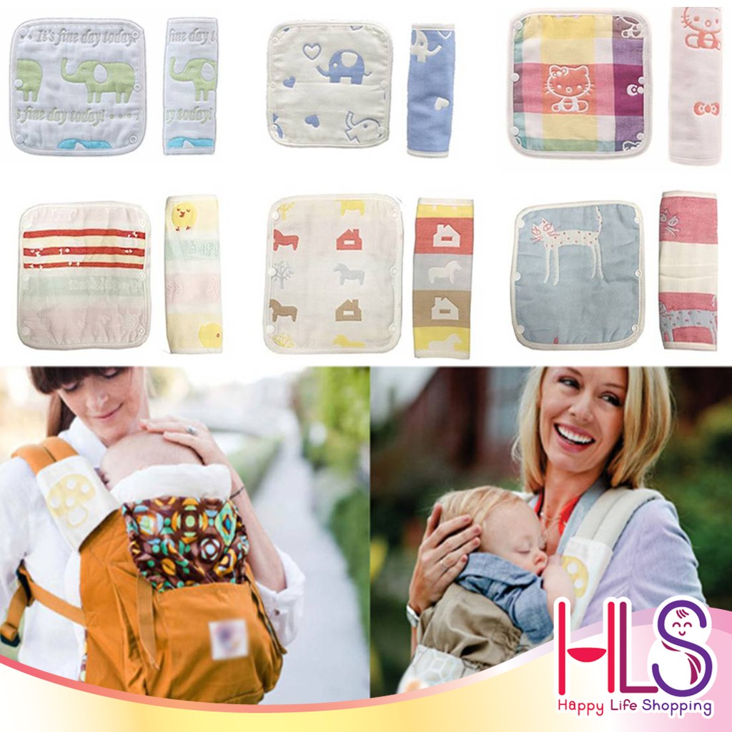 HLS Baby Drool Pad (2pc/Set) Sucking Teething Pads Saliva Bib For