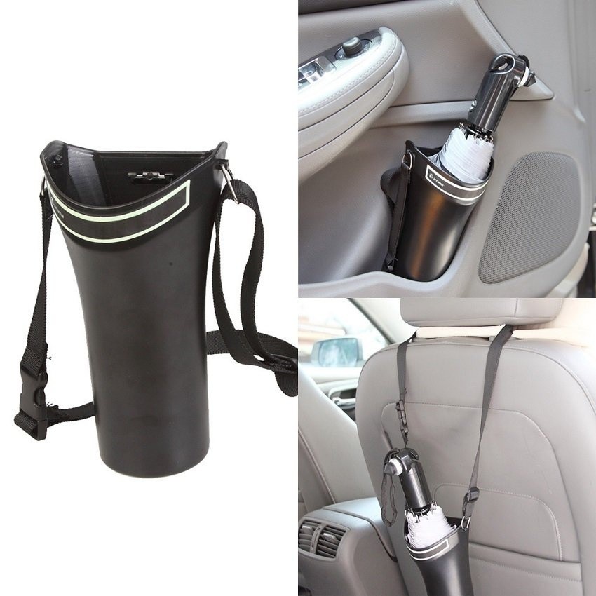 Useful Car Seat Back Umbrella Holder Auto Umbrellas Box Storage Holders