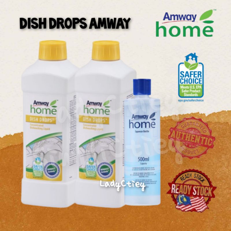 Dish Drops Concentrated Dishwashing Amway Home 1L Squeeze Bottle Amway 500mL Shopee Malaysia