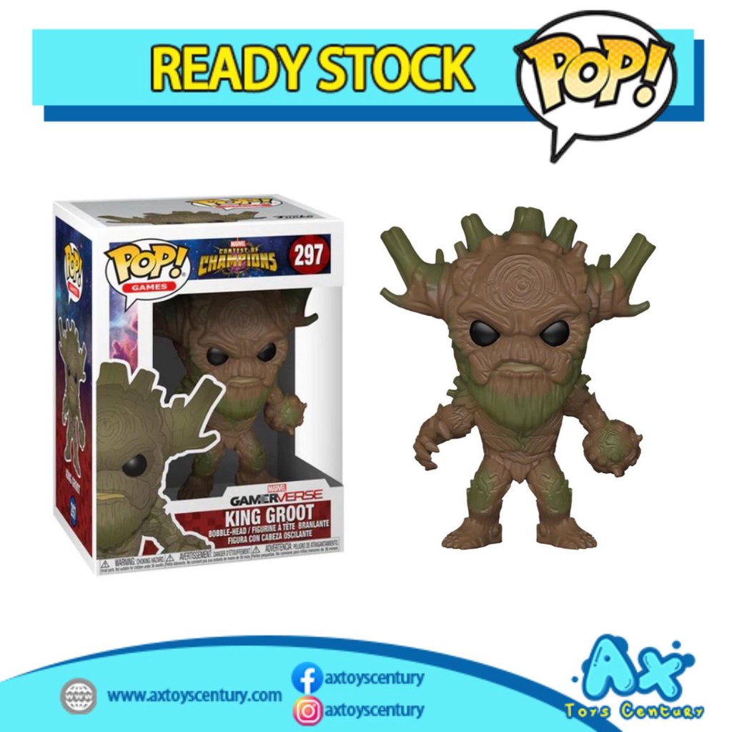 Funko Pop! Games: Contest of Champions - King Groot #297 100% Genuine