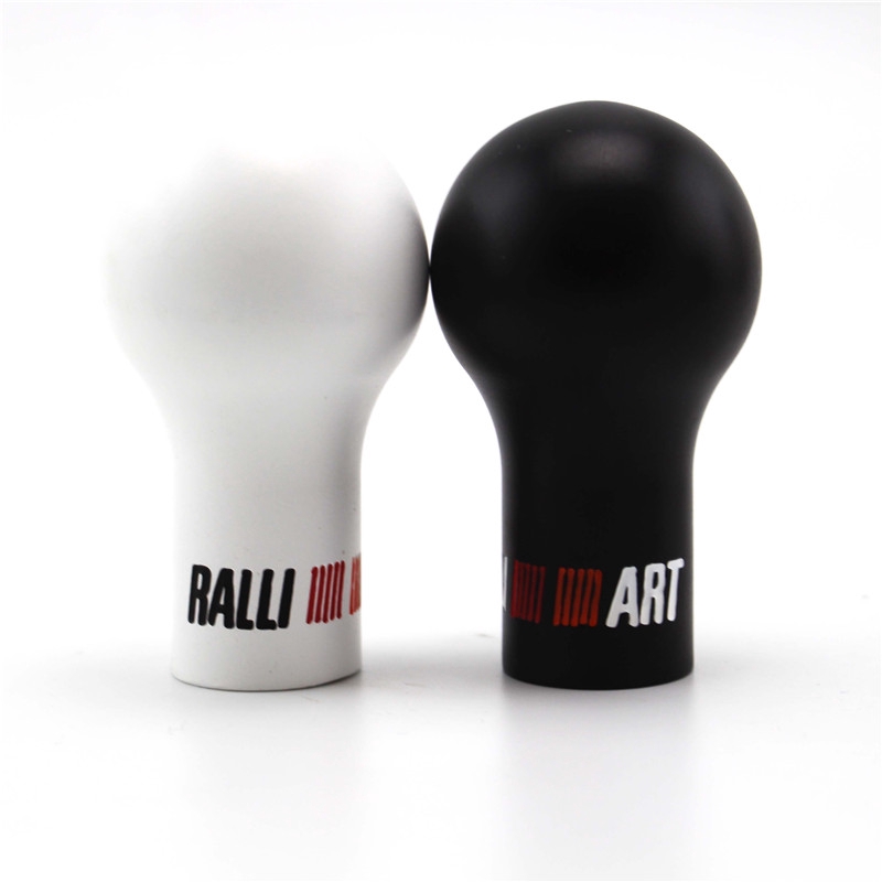 Racing Ralliart Black Resin Shift Knob Shifter Lever Knob for