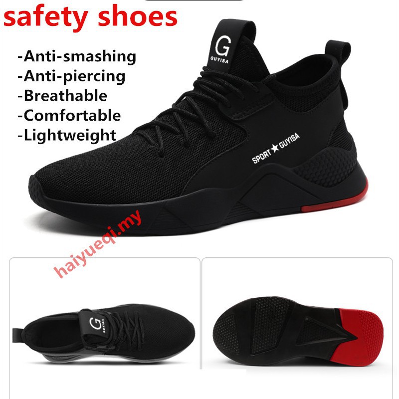New Sports Safety Shoes Men Women Sports Shoes Hiking Shoes Breathable Light Shopee Malaysia