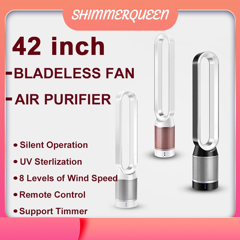 Bladeless Fan Air Purification Electric Fan Mute Household Floor Fan Remote Control 8-speed Wind Speed home appliances