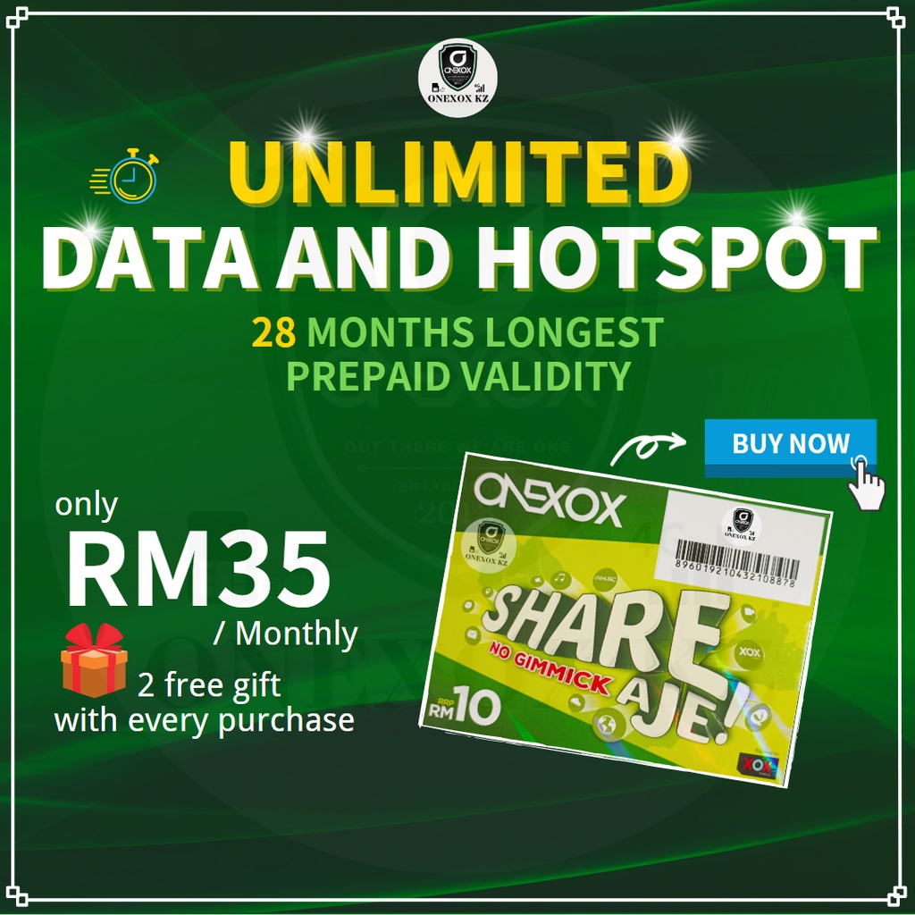 Xox Sim Card Internet Unlimited Hotspot Data Onexox Prepaid Sim Card 