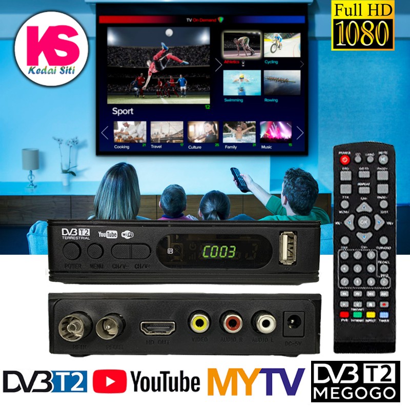 KL READY STOCK MYTV decoder dekoder DVB T2 Digital ...