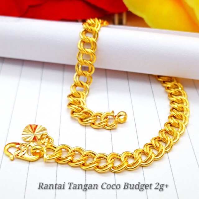 Emas 916 Tulen Rantai Tangan Gelang Coco 0 5 0 6cm Dewasa Bajet Budget Murah Offer Malaysia