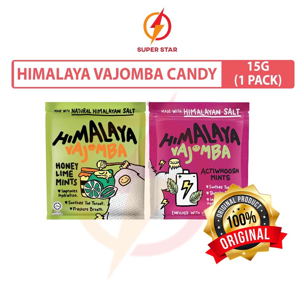 Himalaya Vajomba Candy (Honey Lime/Actiwhoosh Mints) 15g (1 Pack ...