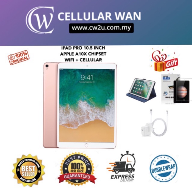 Apple Ipad Pro 10 5 Inch A10x Cpu 100 Original Apple Genuine Shopee Malaysia