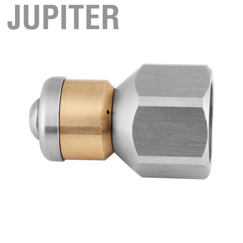 Washing Rotary Jetter Nozzle 304 Stainless Steel and Brass Pressure Sewer Drain Tube Cleaning Industrial Pipe 3//8BSP Female Thread Sewer Nozzle