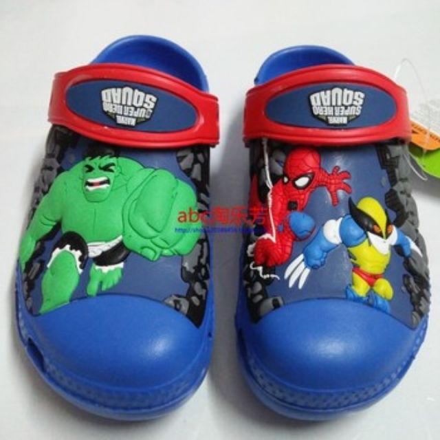 CROCS Spiderman and hulk | Shopee Malaysia