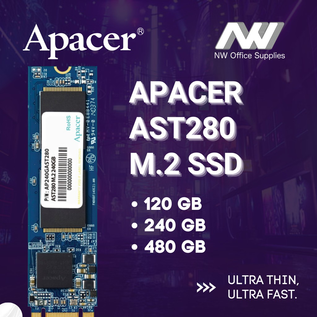 Apacer AST280 M.2 2280 SSD 120GB / 240GB / 480GB M2 TLC PC Gaming ...