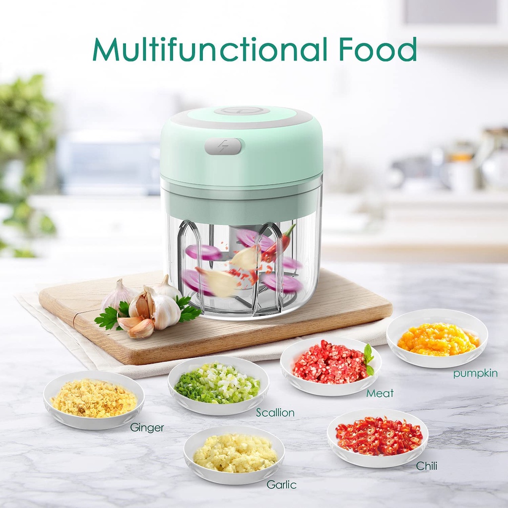 250ML Wireless Electric mini blender chopper electric meat grinder baby