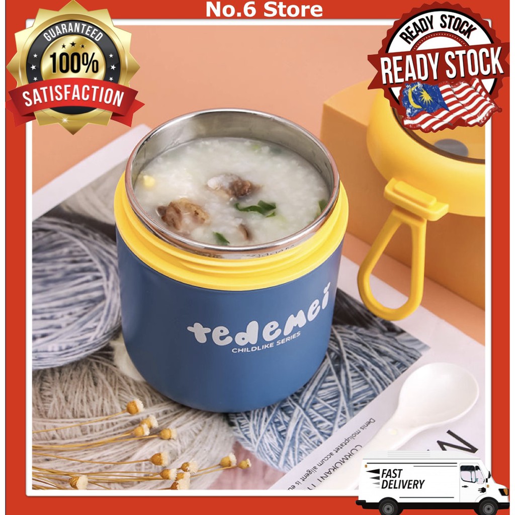 Tedemei 304 Stainless Steel Thermal Insulator Food Jar Baby Food Jar baby Food Thermos Food Jar Jar Stainless Steel