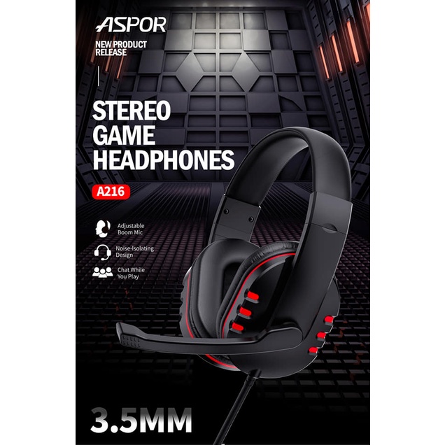 Gaming Stereo Headphone with Free Spin Microphone Surround Earphone Shock Sound Quality | Shopee Malaysia