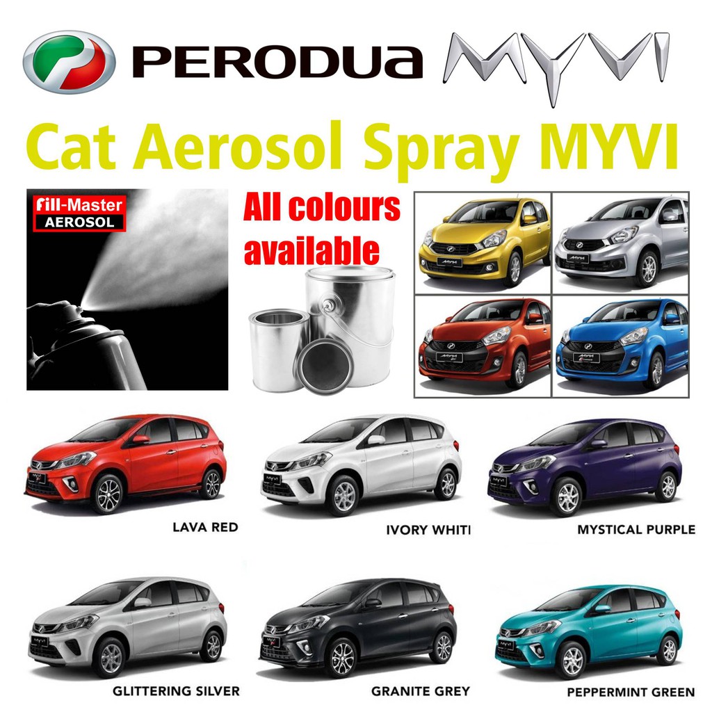 Perodua MYVI Touch Up Spray Paint All Colors  Shopee Malaysia